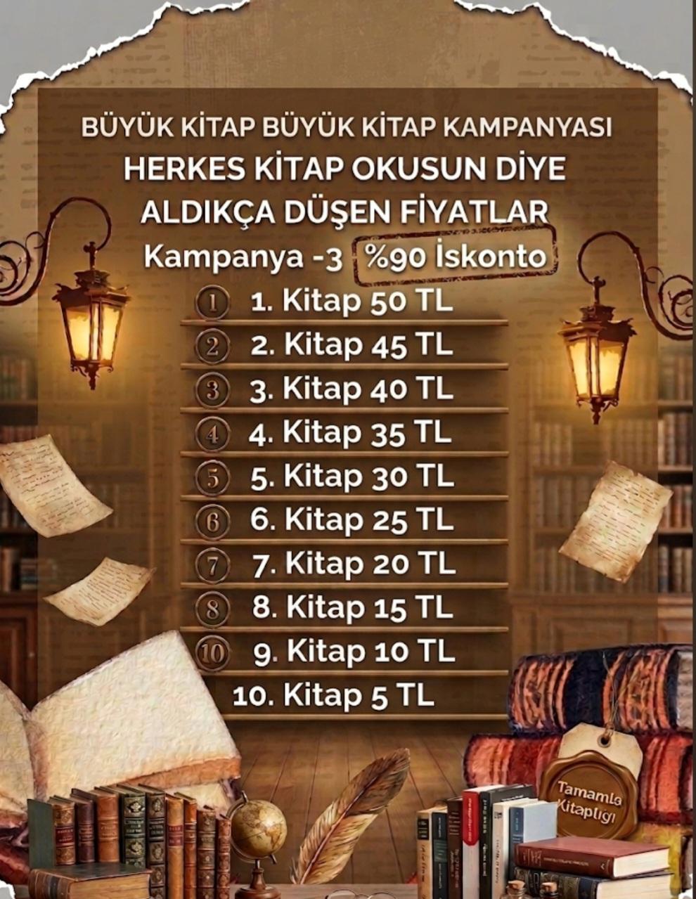 Tüm kitaplarda büyük indirim rafları boşaltıyoruz