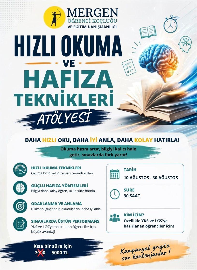 Hızlı okuma ve hafıza teknikleri atölyesi 