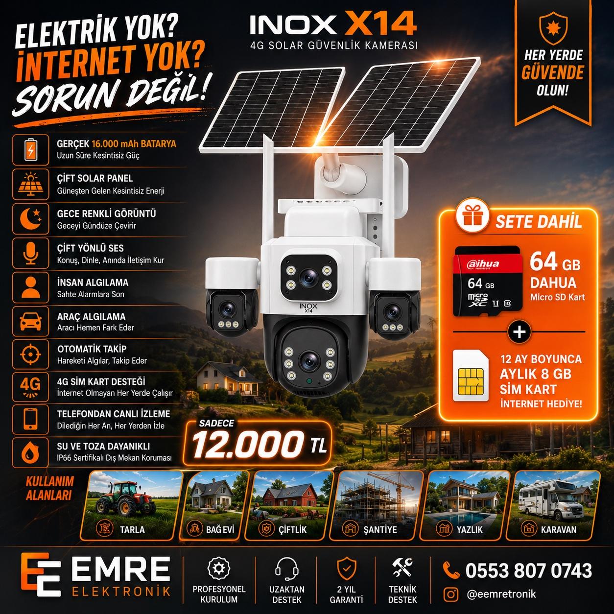 İnox Solar Kamera